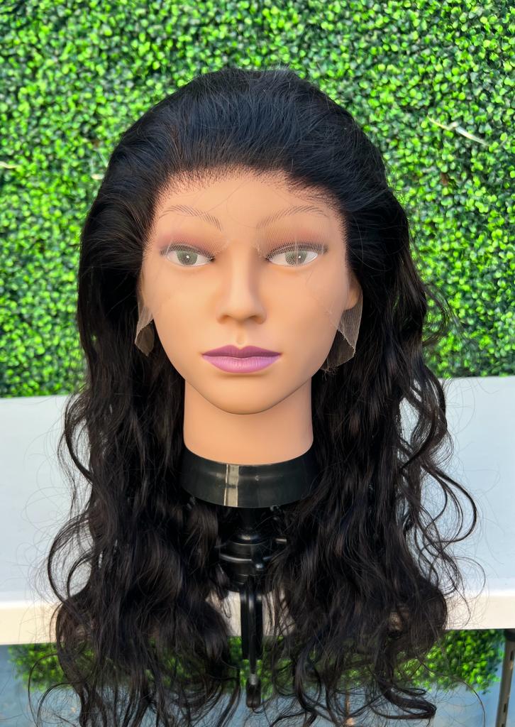 French Wave, 100%  Human Lace Front Wig, 22 Inch